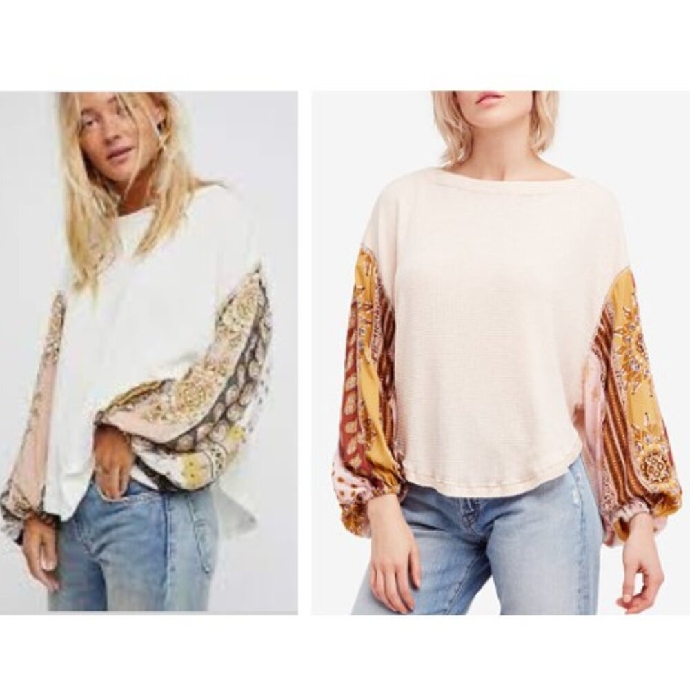 Free People Blossom Pink Thermal Top